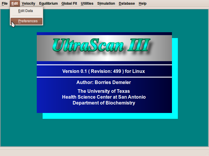 Main UltraScan
    Window