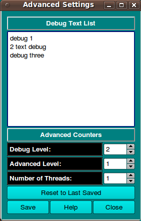 Advanced
    Configuration Panel