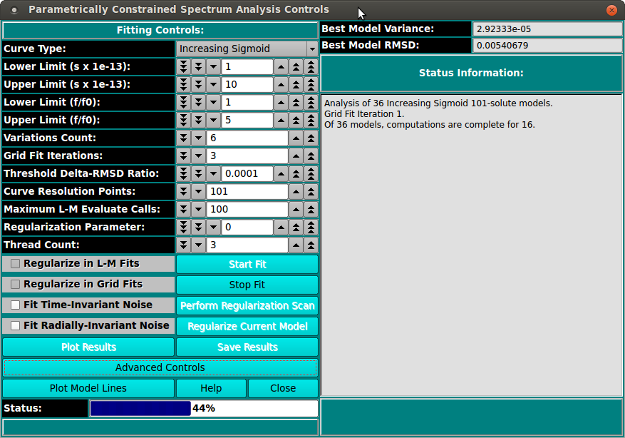 PCSA Analysis Control