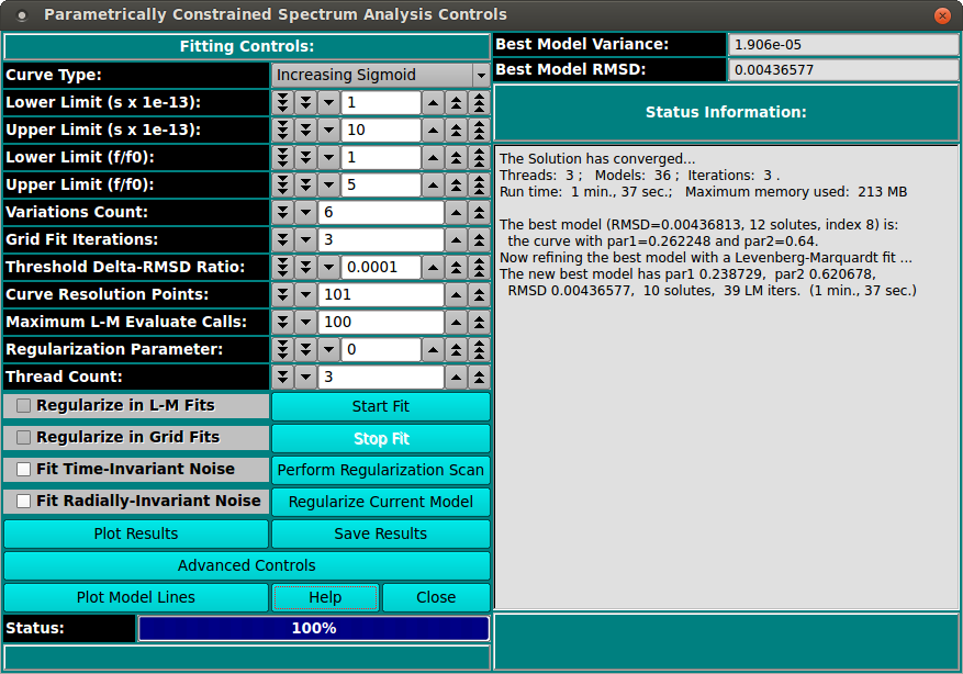 PCSA Analysis Control