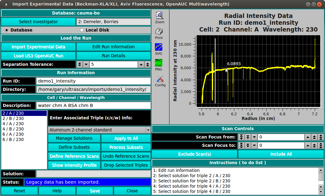 Converting RI data to pseudo-absorbance data